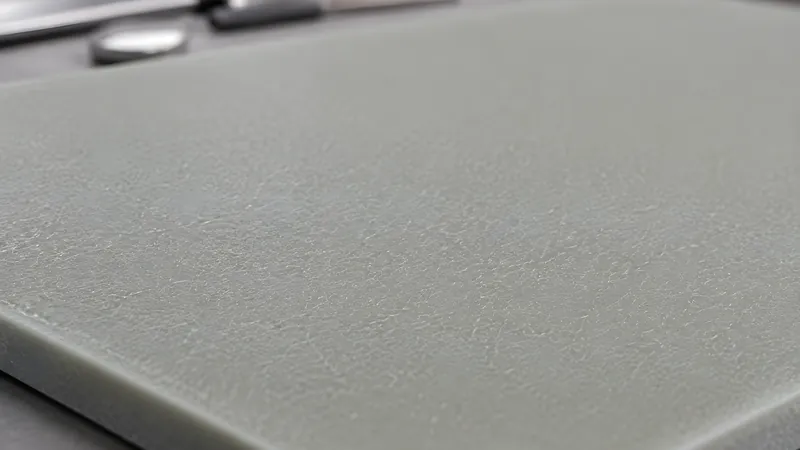 Nahaufnahme der frisch abgezogenen, gleichmäßig rauen und sauberen Peel-Ply-Oberfläche