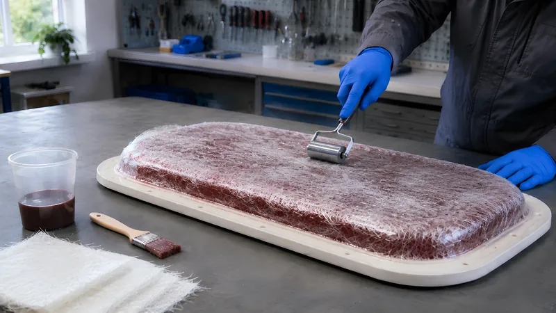 Stützlaminat (Skin Coat) einlegen