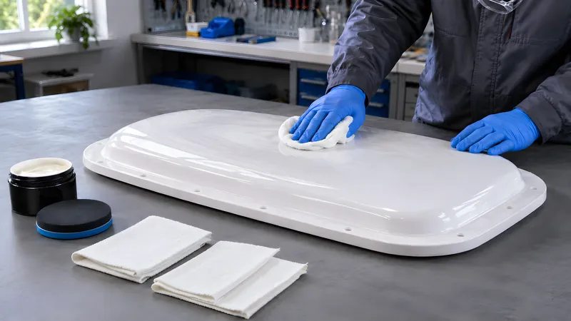 Mehrere dünne Schichten Formenwachs auf das Urmodell auftragen und auspolieren