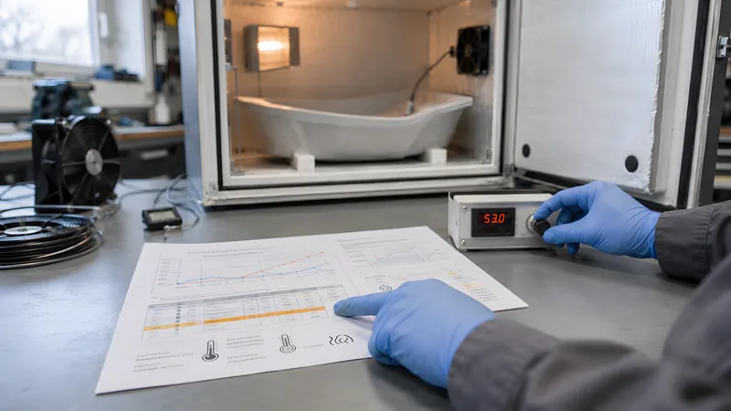 Zieltemperatur und Haltezeit aus dem Datenblatt des Harzsystems ableiten und den Regler einstellen