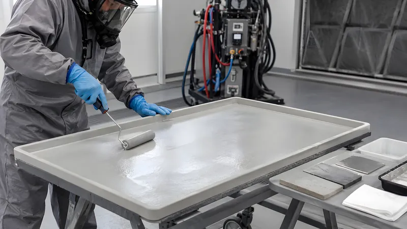 Systemspezifischen Primer gleichmäßig mit der Rolle auf den vorbereiteten Untergrund auftragen