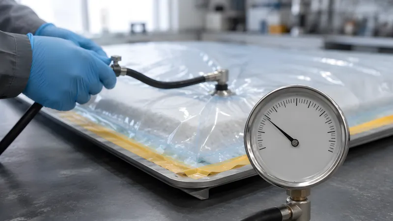Drop-Test: nach dem Abklemmen das Manometer beobachten – die Nadel darf nicht abfallen